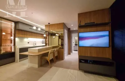 Apartamento alto padrão no edifício hedge, batel. semi-mobiliado, andar alto, 2 vagas. condomínio clube.