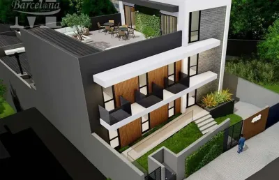 Studio mobiliado em construção em campo comprido no condomínio sprada 402