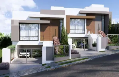 Casa térrea em construção com 198 m² no twin house no campo comprido