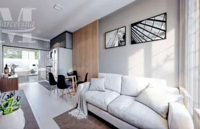 Casa em construção na fazenda rio grande no condomínio residencial venezian