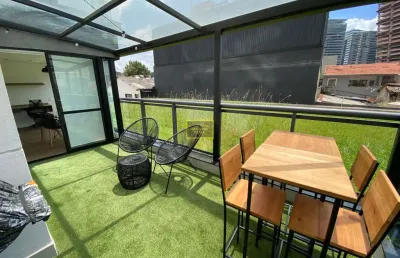 Apartamento garden mobiliado para alugar na chácara santo antônio