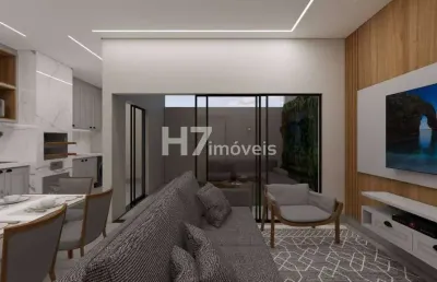 Casa geminada com 1 suíte + 2 quartos, bairro glória