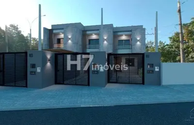 Casa geminada com 1 suíte + 2 quartos, bom retiro - joinville