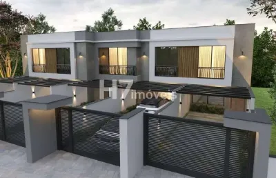 Casa geminada com 1 suíte + 2 quartos, saguaçu - joinville