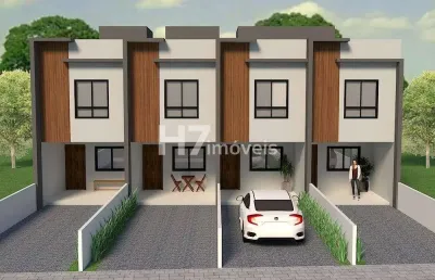 Casa geminada com 1 suíte + 2 quartos, guanabara - joinville