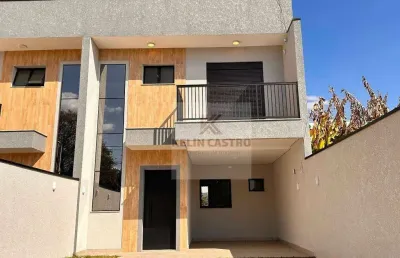 Sobrado com 3 dormitórios à venda, 121 m² por r$ 749.900,00 - afonso pena - são josé dos pinhais/pr