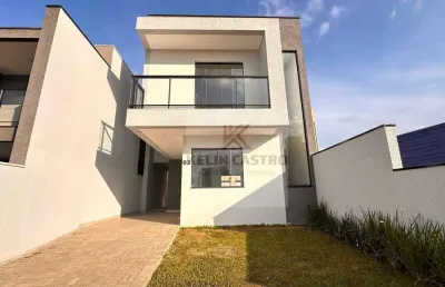 Sobrado com 3 dormitórios à venda, 118 m² por r$ 769.900,00 - costeira - são josé dos pinhais/pr