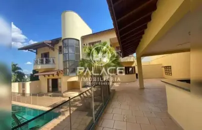 Casa em condomínio fechado com 4 quartos para alugar no terras de piracicaba, piracicaba , 446 m2 por r$ 8.500