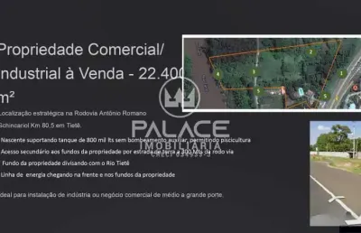 Terreno à venda na ponte alta, tietê , 22400 m2 por r$ 1.350.000