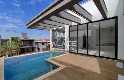 Casa em condomínio fechado com 3 quartos para alugar no santa rosa, piracicaba , 224 m2 por r$ 11.500