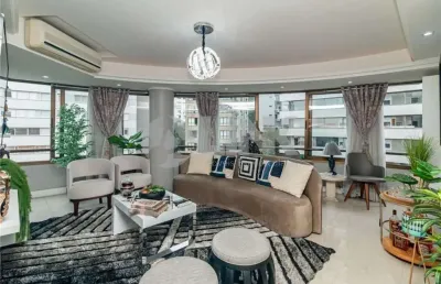 Apartamento mobiliado de 3 quartos com 2 vagas à venda no bairro bela vista em porto alegre