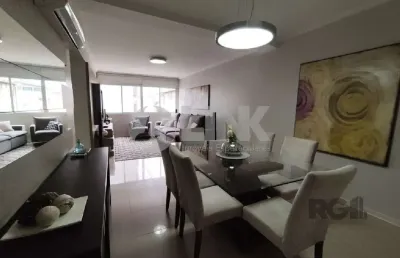 Apartamento mobiliado de 3 quartos com 2 vagas à venda no bairro higienópolis em porto alegre