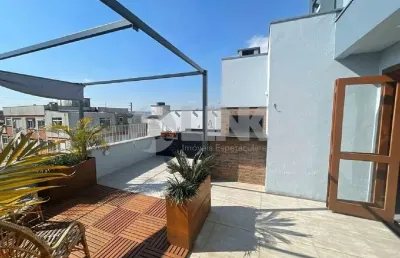 Cobertura duplex de 2 quartos com 1 vaga à venda no bairro boa vista em porto alegre