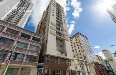 Apartamento de 58m² semimobiliado com 02 quartos no centro - curitiba/pr