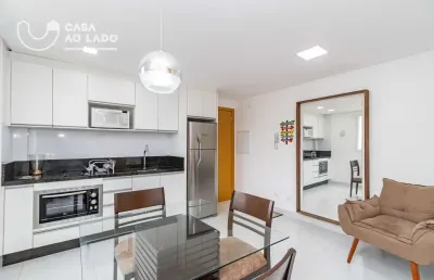 Apartamento 38m² com 01 quarto mobiliado no alto da glória - curitiba/pr.