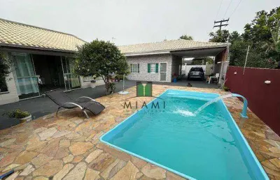 Casa com 4 dormitórios à venda, 200 m² por r$ 695.000,00 - balneário costa azul - matinhos/pr