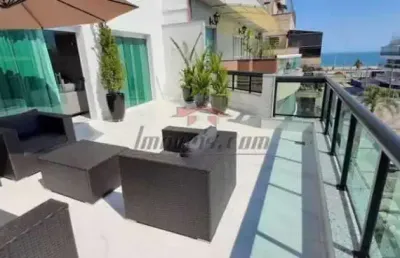 Cobertura com 3 quartos à venda na rua desembargador oscar tenório, 110, recreio dos bandeirantes, rio de janeiro, 191 m2 por r$ 1.850.000