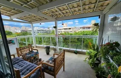 Cobertura com 4 quartos à venda na rua são francisco de assis, 563, recreio dos bandeirantes, rio de janeiro, 204 m2 por r$ 1.250.000
