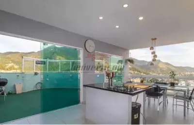 Cobertura com 3 quartos à venda na rua fortunato de brito, 172, freguesia (jacarepaguá), rio de janeiro, 178 m2 por r$ 990.000
