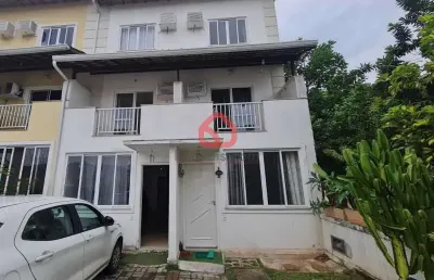 Casa em condomínio fechado com 4 quartos à venda na estrada do cafundá, 3075, taquara, rio de janeiro, 120 m2 por r$ 419.000