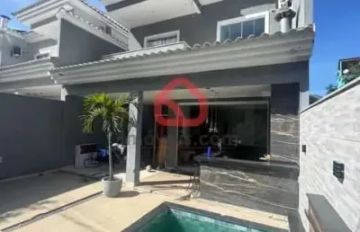 Casa em condomínio fechado com 4 quartos à venda na estrada campo da areia, 795, pechincha, rio de janeiro, 232 m2 por r$ 1.249.999