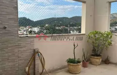 Cobertura com 2 quartos à venda na rua ana silva, 53, pechincha, rio de janeiro, 122 m2 por r$ 549.000