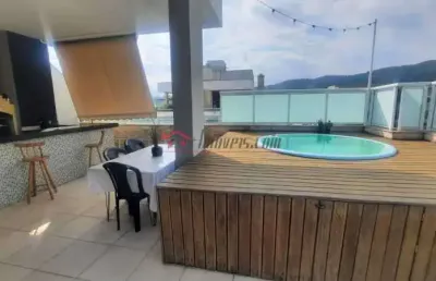 Cobertura com 3 quartos à venda na estrada dos três rios, 1305, freguesia (jacarepaguá), rio de janeiro, 212 m2 por r$ 1.100.000