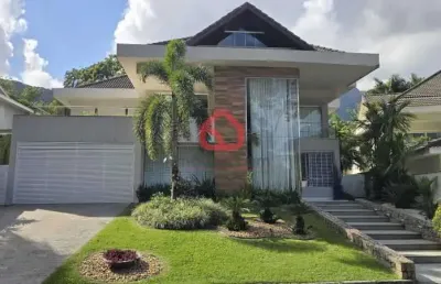 Casa em condomínio fechado com 5 quartos à venda na estrada da barra da tijuca, 3570, itanhangá, rio de janeiro, 1000 m2 por r$ 7.600.000