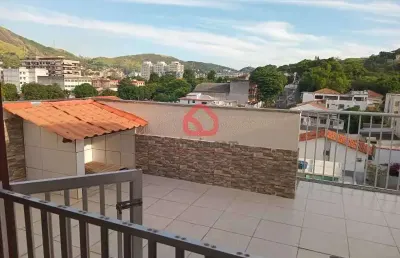 Cobertura com 3 quartos à venda na rua pinto teles, 354, praça seca, rio de janeiro, 130 m2 por r$ 480.000