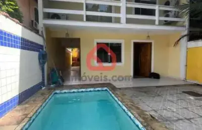 Casa em condomínio fechado com 3 quartos à venda na rua silvestre travassos, 20, anil, rio de janeiro, 160 m2 por r$ 610.000
