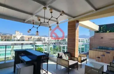 Cobertura com 3 quartos à venda na rua escritor elie wiesel, 315, recreio dos bandeirantes, rio de janeiro, 145 m2 por r$ 1.500.000