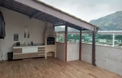 Cobertura com 3 quartos à venda na rua florianópolis, 1450, praça seca, rio de janeiro, 138 m2 por r$ 380.000