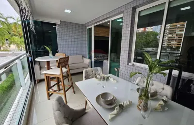 Residencial topázio, apartamento de 3 quartos semi-mobiliado