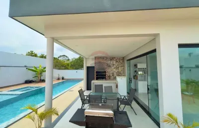 Condomínio marina rio bello, casa com 3 suítes e piscina
