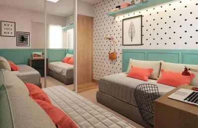 Apartamento à venda em campinas, parque rural fazenda santa cândida, com 2 quartos, com 49.74 m²