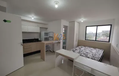 Edifício wynwood - loft mobiliado de 22m² com vaga de garagem – r$ 1.550,00 – edifício wynwood – cabral, curitiba