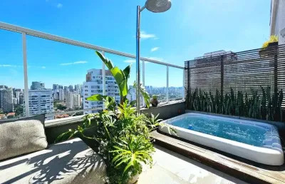 Cobertura com 3 dormitórios à venda, 230 m² por r$ 4.400.000,00 - brooklin - são paulo/sp