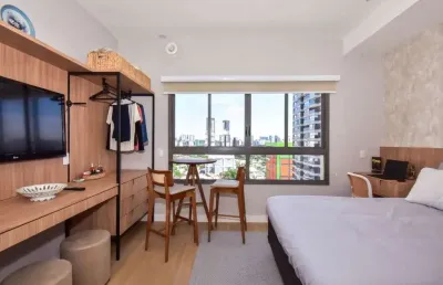 Studio com 1 dormitório à venda, 25 m² por r$ 490.000,00 - brooklin paulista - são paulo/sp