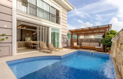 Casa em condomínio fechado com 4 quartos à venda na rua luiz tramontin, 1345, campo comprido, curitiba, 523 m2 por r$ 5.190.000