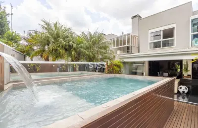 Casa em condomínio fechado com 3 quartos à venda na rua eduardo sprada, 1872, campo comprido, curitiba, 285 m2 por r$ 3.390.000