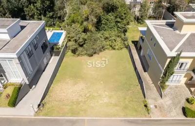 Terreno em condomínio fechado à venda na rua joão dembinski, 135, campo comprido, curitiba, 1084 m2 por r$ 1.620.000
