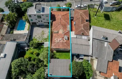 Terreno comercial à venda na rua nicarágua, 50, bacacheri, curitiba, 213 m2 por r$ 790.000