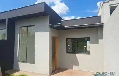 Casa com 2 dormitórios à venda, 69 m² por r$ 297.000,00 - jardim moema - londrina/pr