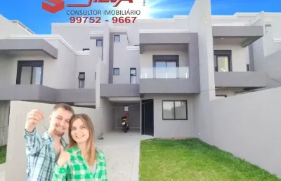 Sobrado triplex  dentro do condomínio c/132m² - c/ 02 garagens  - 03 qtos sendo 01 suíte   - terraço gourmet coberto c/ churrasqueira - uberaba - curitiba