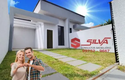 Casa  c/ 70m² - 03 quartos sendo 01 suíte - com quintal - área coberta c/ churrasqueira -capela velha - araucária - pr