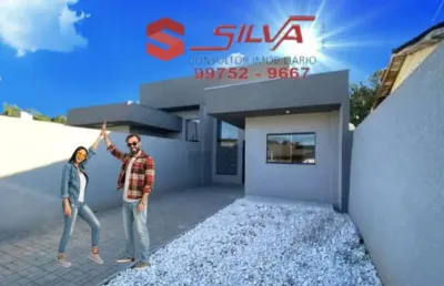 Casa  c/ 70m² - 03 quartos  - com quintal -  churrasqueira - alto tarumã - pinhais - pr