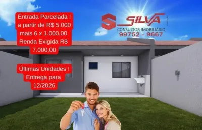 Casa  quintal c/ 52m² - 02 quartos - bairro estados - fazenda rio grande - pr