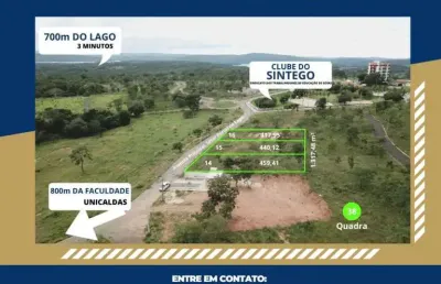 Lote para venda em caldas novas, residencial portal do lago