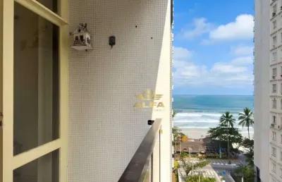 Vista mar - apartamento com 2 dormitórios à venda, 85 m² - pitangueiras - guarujá/sp