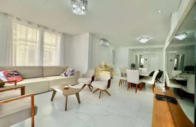 Apartamento com 4 dormitórios à venda, 151 m² por r$ 970.000,00 - pitangueiras - guarujá/sp